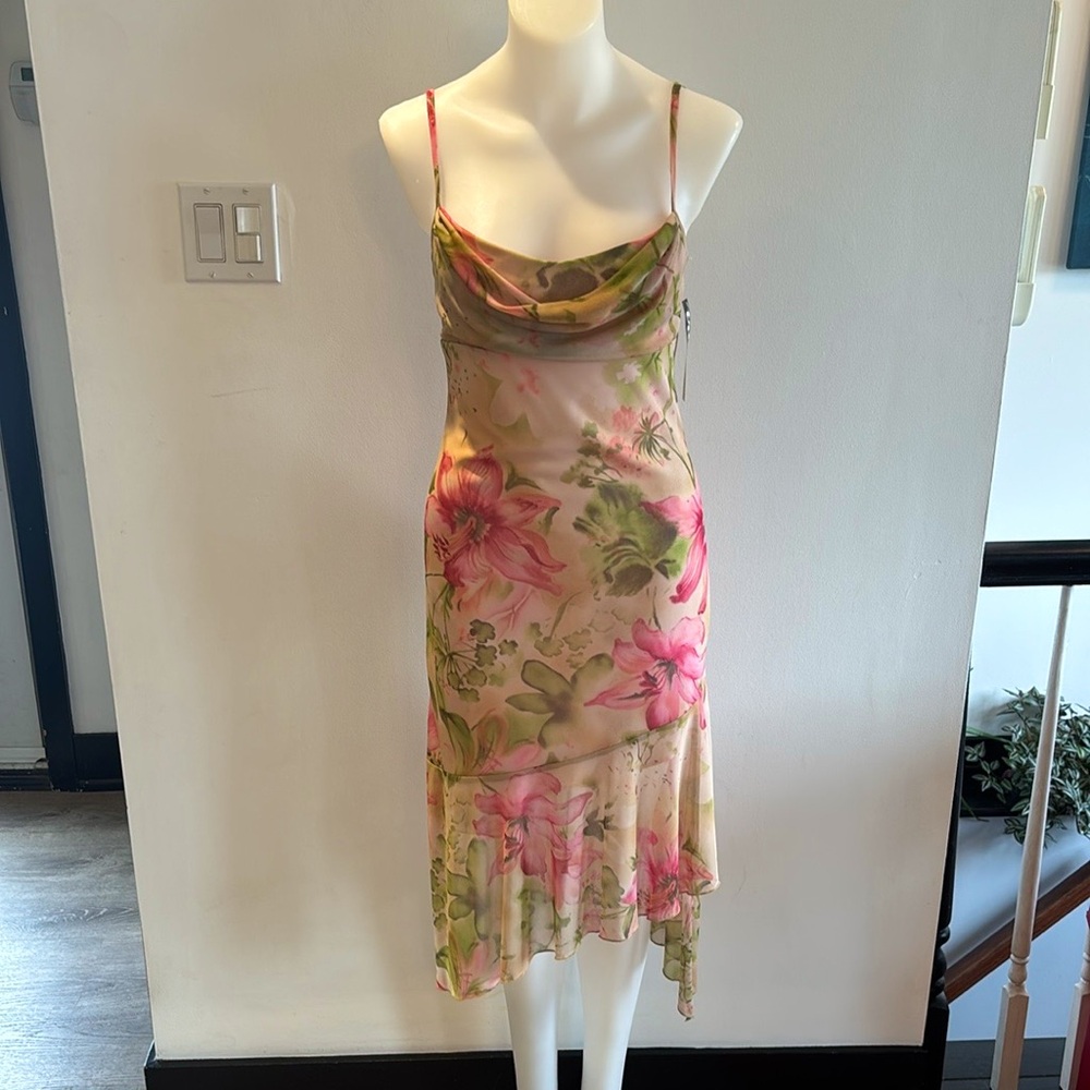 TRIXXI Y2K Vintage Floral Summer Dress